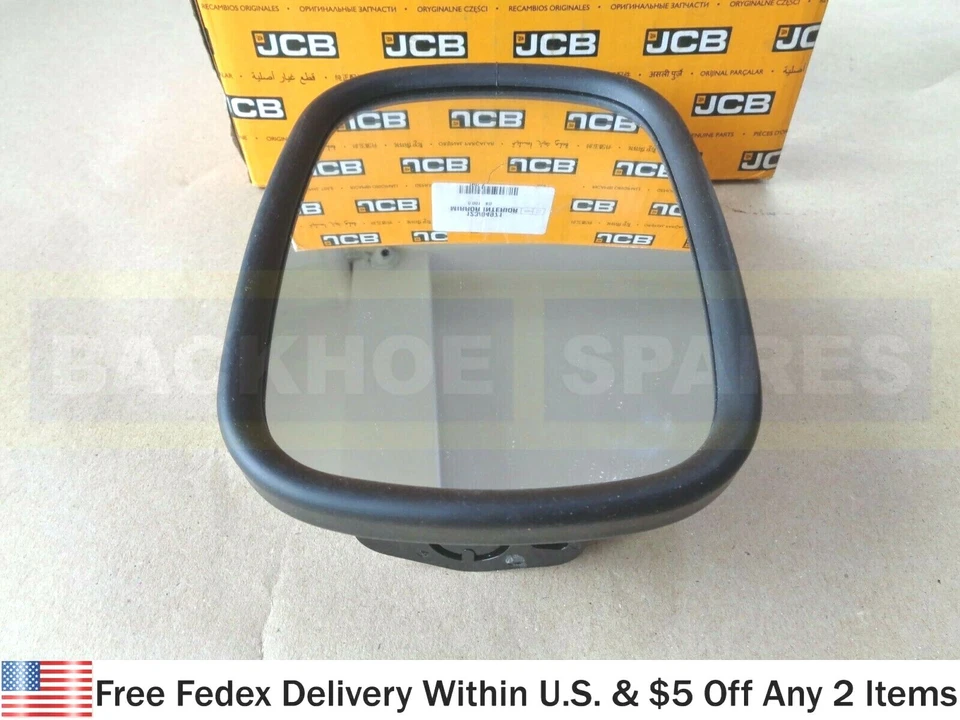 JCB BACKHOE - GENUINE JCB MIRROR INTERIOR ASSEMBLY (PART NO. 123/04971)