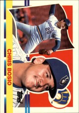 1990 Topps Big Milwaukee Brewers Baseball Card #139 Chris Bosio