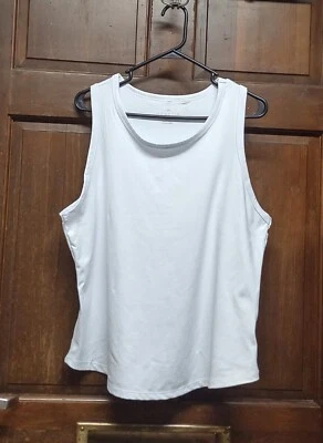 Camiseta sin mangas deportiva Danskin blanca para mujer talla XL Foto 1 de 3
