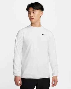NUEVA SUDADERA NIKE, HOMBRE MEDIANA GOLF MEZCLA LANA SUAVE BLANCA DOBLE DIFÍCIL DE ENCONTRAR - Imagen 1 de 3