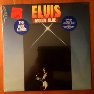 Original 1977 Elvis Presley Moody Blues RCA The Blue Album Sealed Vinyl Record - Picture 1 of 2