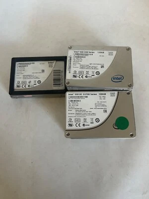 Lote de 15 unidades SSD Intel 2.5" 80GB 100GB 120GB ESTADO SÓLIDO SATA modelos mixtos Foto 1 de 2