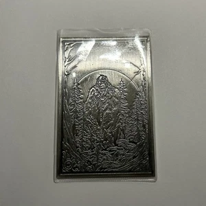 Bigfoot 1 oz Card Art Bar, .999 Silver, North View Products - Picture 1 of 2