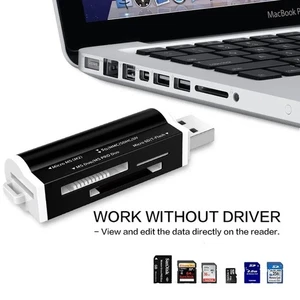 Multi USB 2.0 All In One Memory Card Reader For T-Flash MMC Stick _pu - Zdjęcie 1 z 12