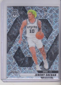 2024-25 Panini Mosaic Jeremy Sohan Silver Laser Prizm #54 San Antonio Spurs - Bild 1 von 2