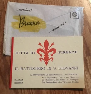 Vintage Florenz Postkartenheft Florence Firenze schwarz-weiß Kartenlot - Bild 1 von 5