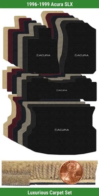 Juego de alfombrillas Lloyd Custom Luxe para Acura SLX 1996-1999 con logotipo (4 piezas) #43 Foto 1 de 4