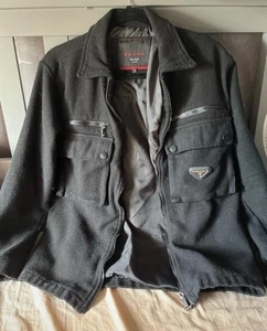 PRADA Milano Black Wool Utility Jacket Size Small Made In Italy - Picture 1 of 4
