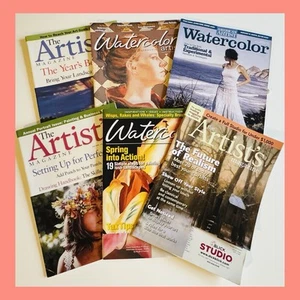 1 Watercolor, 2 Watercolor Magic/Artist, 3 Artist's Magazine, 2001-2008 Lot of 6 - Picture 1 of 8