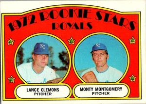 Royals 1972 Rookie Stars (Lance Clemons / Monty Montgomery) 1972 Topps #372 - Picture 1 of 2