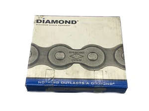 NIB Diamond Chain 1-Strand 10' 41 Riveted 1/4” Steel Roller Chain X-1341-010 - Picture 1 of 4