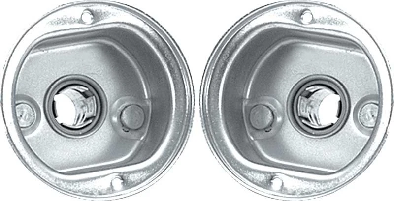 1957 Chevrolet Bel Air 150 210 Nomad; Grill Bar Park Lamp Housings; Pair; Made - Image 1 of 1