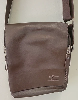 Bolso Mensajero Hombre Cuero Genuino Marca Reino Canguro, Tablet Bandolera Foto 1 de 4