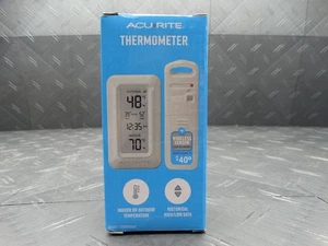 AcuRite Wireless Thermometer with Clock 00826HDA2 - Picture 1 of 8