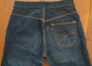 Seltene Levi's Blue Jeans Straight Leg Single Back Pocket W28 L32 TOP - Bild 1 von 17