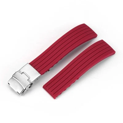 Correa de reloj deportivo 18 mm 20 mm 22 mm 24 mm correa de goma de silicona pulsera de reloj Foto 1 de 4