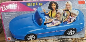 Mattel Barbie Fun für 4 blaue Autos 67544-92 - Bild 1 von 7