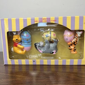 RARE Disney Winnie The Pooh Eeyore Tigger Figurines EASTER EGG HOLDERS Vintage - Picture 1 of 11