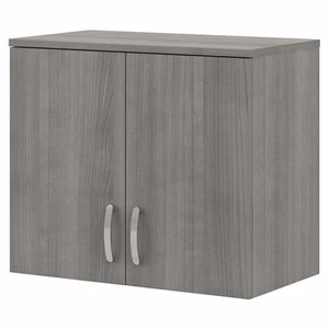 Pemberly Row Garage Wall Cabinet with Doors in Platinum Gray - Engineered Wood - Picture 1 of 11