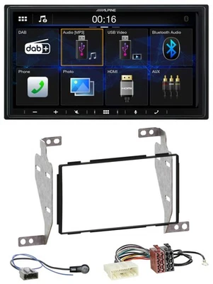 Alpine Bluetooth 2DIN MP3 DAB USB Autoradio für Nissan Juke (2010-2014) - Bild 1 von 4