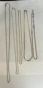 KONVOLUT 5 VERSCHIEDENE STERLINGSILBER KETTE HALSKETTEN - Bild 1 von 2