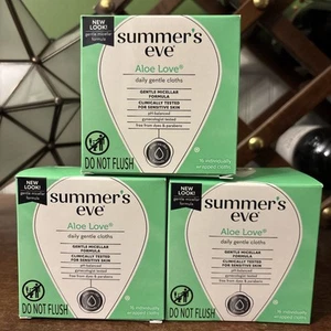 Panni detergenti SUMMER'S EVE ALOE LOVE - numero 16 - LOTTO DI 3x SCATOLE -NUOVO LOOK - Foto 1 di 5