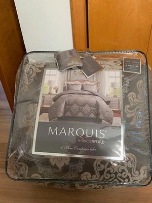 MARQUIS by WATERFORD MILLBURN JACQUARD COMFORTER SET FULL QUEEN PAISLEY 4 pc - Image 1 of 4
