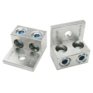 2/0" Dual Aluminium Masse Lug Dual Rated Doppeldraht Mechanische Lug Doppelba... - Bild 1 von 4