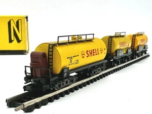 PIKO N 5/4148/027 3er-Set Kesselwagen SHELL 2 u 4-achs. m. Brhs DB Ep. III - Bild 1 von 10