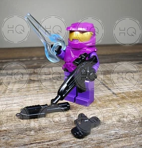 **NUEVO** LEGO Minifigura con Master Chief Halo Spartan Accesorios - Púrpura - Imagen 1 de 5