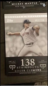 2007 Topps Moments And Milestones Roger Clemens 138 Strikeouts - Bild 1 von 1