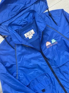 Vintage 90s Walt Disney World Swan and Dolphin Windbreaker Jacket Adult Large - Picture 1 of 6