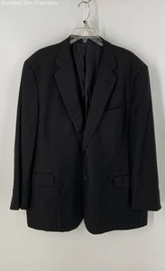 Joseph Abboud Black Wool Notch Lapel Single Breasted Mens Suit Blazer Size 48 - Picture 1 of 5