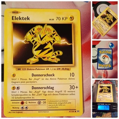 Pokemon Electabuzz 🇩🇪 Nm Pokémon Og Card Evolution 2016 EVO 041 Elektek - Bild 1 von 4