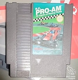  R.C. Cartucho NES Pro-Am (32 pistas) &iexcl;solo probado y funciona en buen estado!