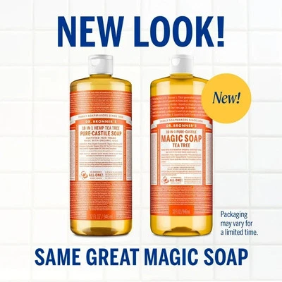 Dr. Bronner's Magic Soap - Tea Tree - Pure-Castile Liquid Soap - 32 oz – - Image 1 of 4