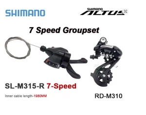Shimano Altus SL-M315-7R & RD-M310 7-Speed Shifter Set RAPIDFIRE PLUS MTB Groups - Picture 1 of 1