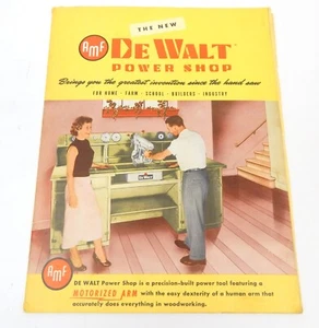 2B AMF DeWalt Power Shop Catalog Booklet 1954 Men's Workshop Tools Brochure - Picture 1 of 4