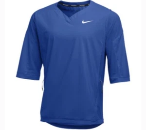 Nike Baseball Hot Jacket 3/4 Short Sleeve Mens M 897383-493 Royal Blue New $85 - Picture 1 of 8