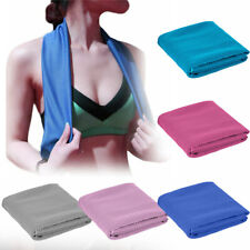 Ice Instant Cooling Sports Towel Microfibre Sweat for Gym Yoga Camping Travel zz