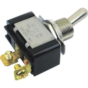 (6)-Chrome Plated Two Position Two Terminal 12V 25A Toggle Switch. 12101 - Picture 1 of 1