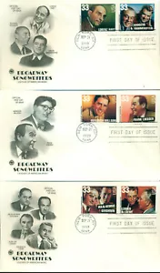 1999 FDC Set de 3 - Scott # 3345-50 - compositores de Broadway - PIEZA Cachet UA - Imagen 1 de 1
