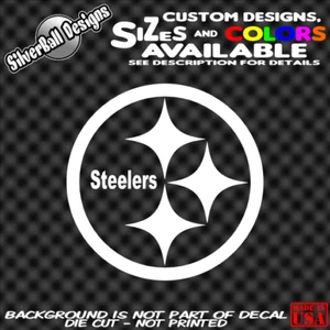 Steelers Custom Vinyl decal Car truck window toolbox laptop JDM Pittsburgh logo - Picture 1 of 1