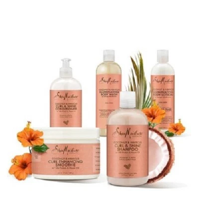 Shea Moisture Coconut & Hibiscus Curl shampoo / conditioner /smoothie FULL RANGE