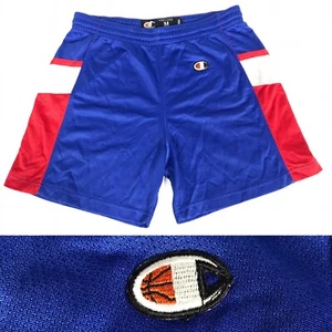 Vintage Champion Basketball Shorts Color Block Size Medium Women's Rare Logo - Picture 1 of 9