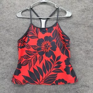 Axcelerator Speedo Tankini Womens Large Red Floral Swimwear - Picture 1 of 8