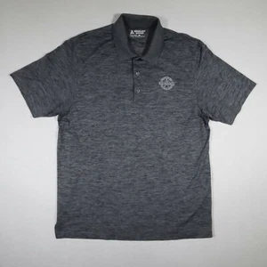 Bermuda Sands Golf Polo Shirt Mens Large Short Sleeve Shirt - Heather Gray - Picture 1 of 10