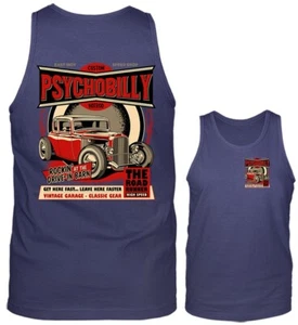 Psychobilly Hot Rod Oldtimer Vintage Auto Automobil Grafik Tank Top - Bild 1 von 8