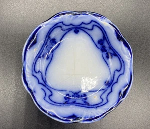 Rare HTF Stanley Pottery Blue 3” Small Oyster Bowl England - Picture 1 of 4