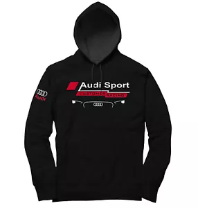Felpa con cappuccio fan Audi Racing Team regali per fan taglia S - 5XL - Foto 1 di 3